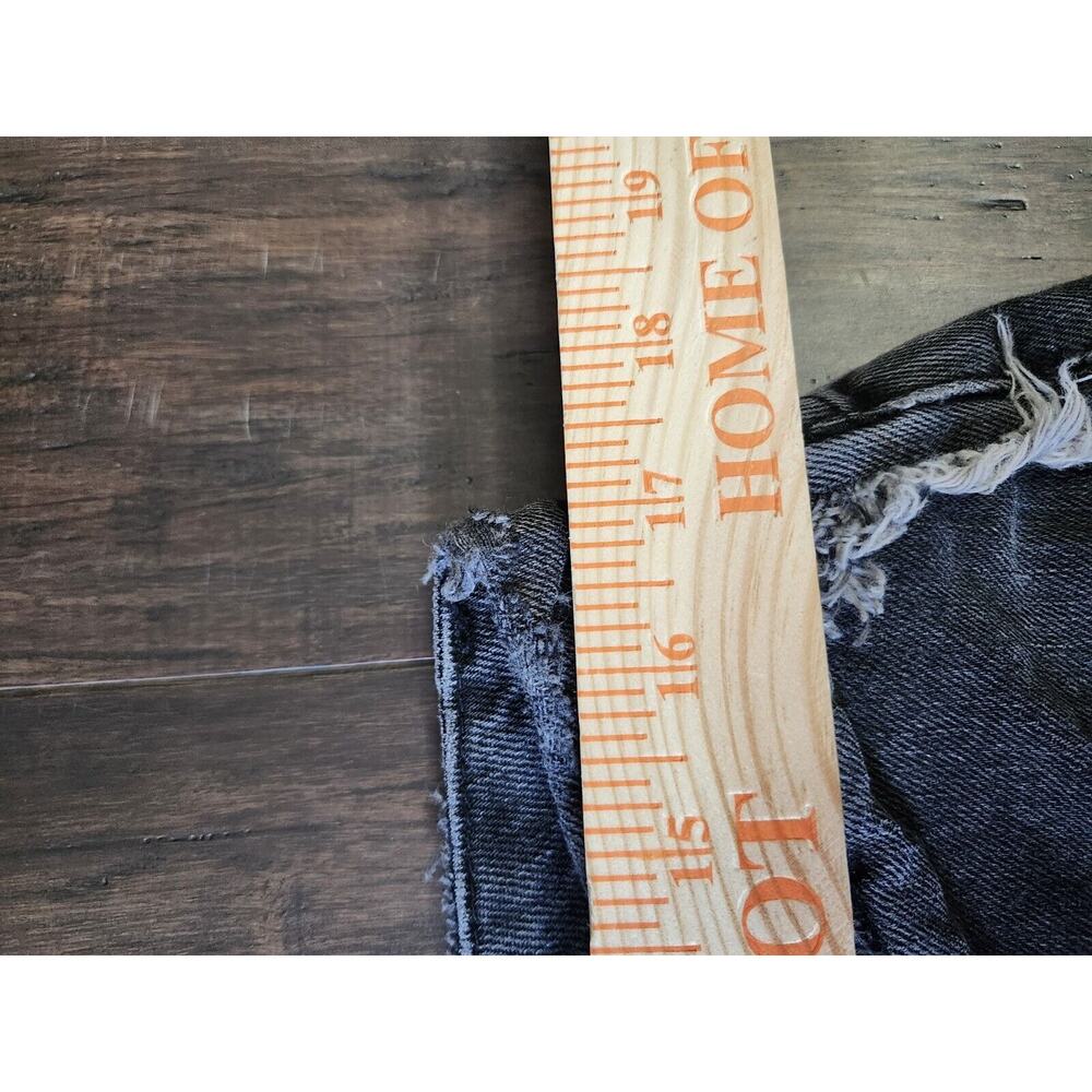 Good American Jeans Size 15 Good Boy Frayed Outseam Straight Leg Gray NWT - Picture 4 of 7